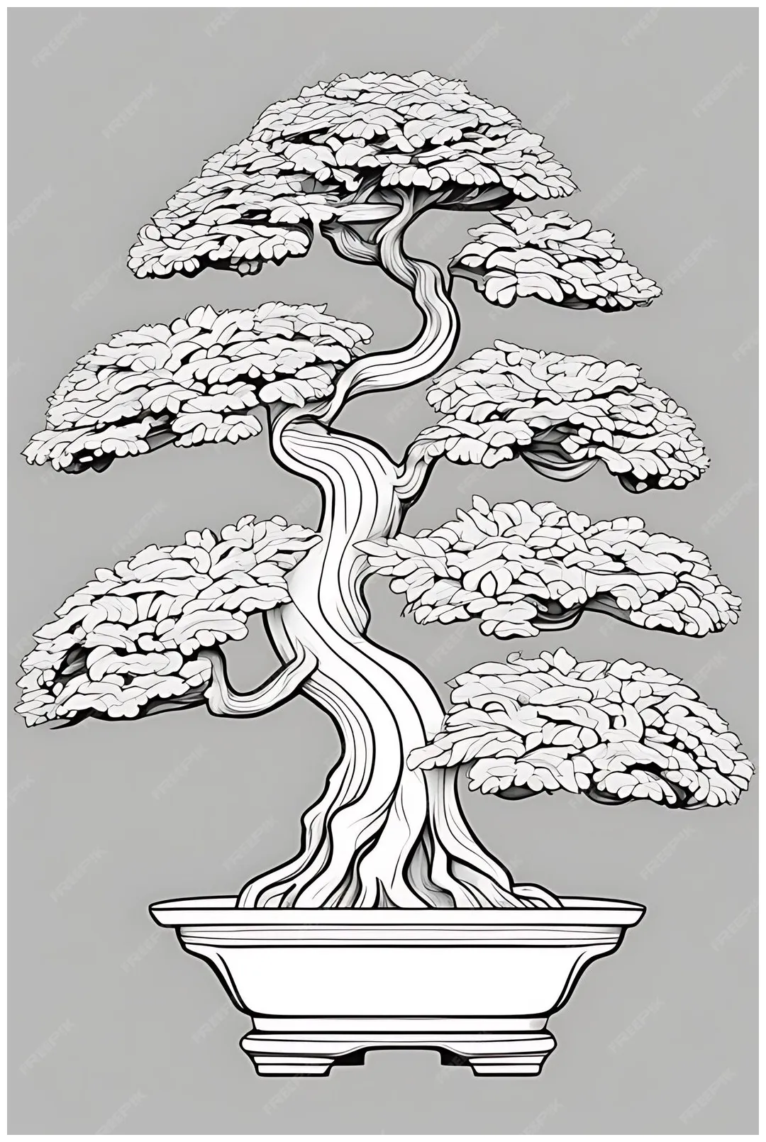 Premium miniature coloring sketch