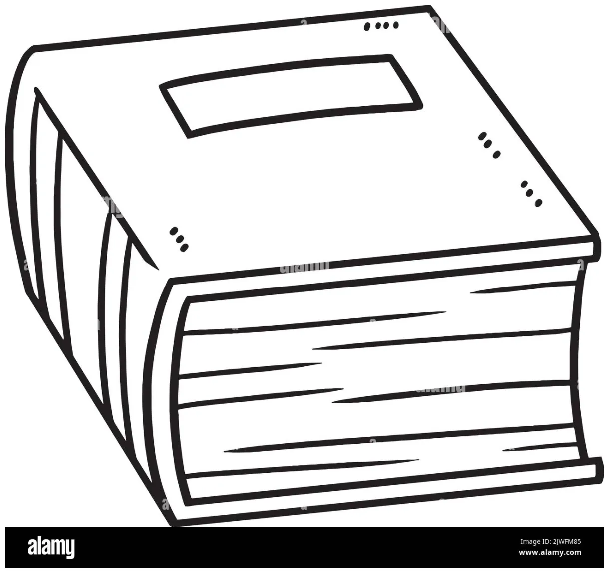 Book Isolated Coloring Page for Kids Stock Vector Image & Art - Alamy