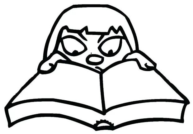 Open book coloring page at getcolorings free printable colorings