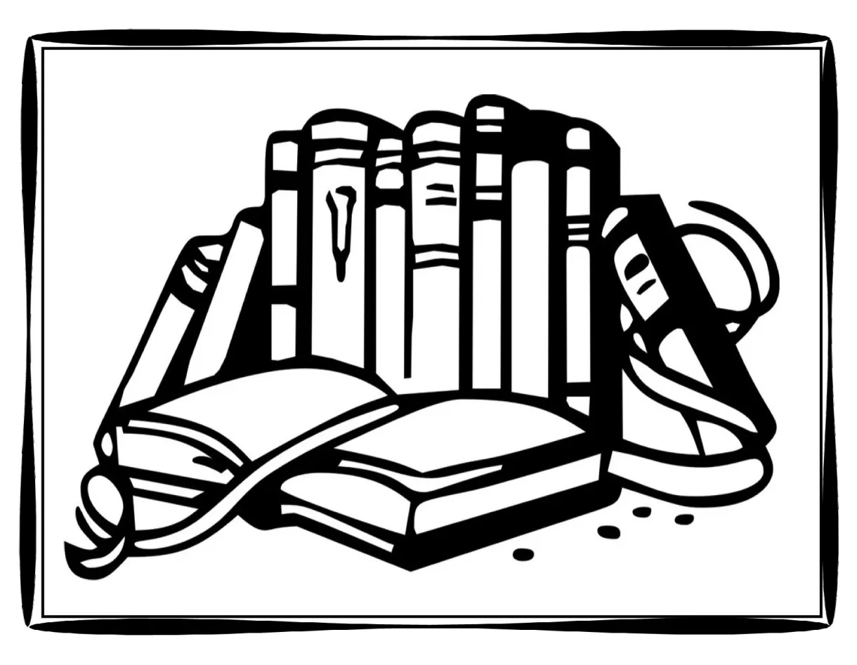 Open book coloring page at getcolorings free printable colorings printable coloring page