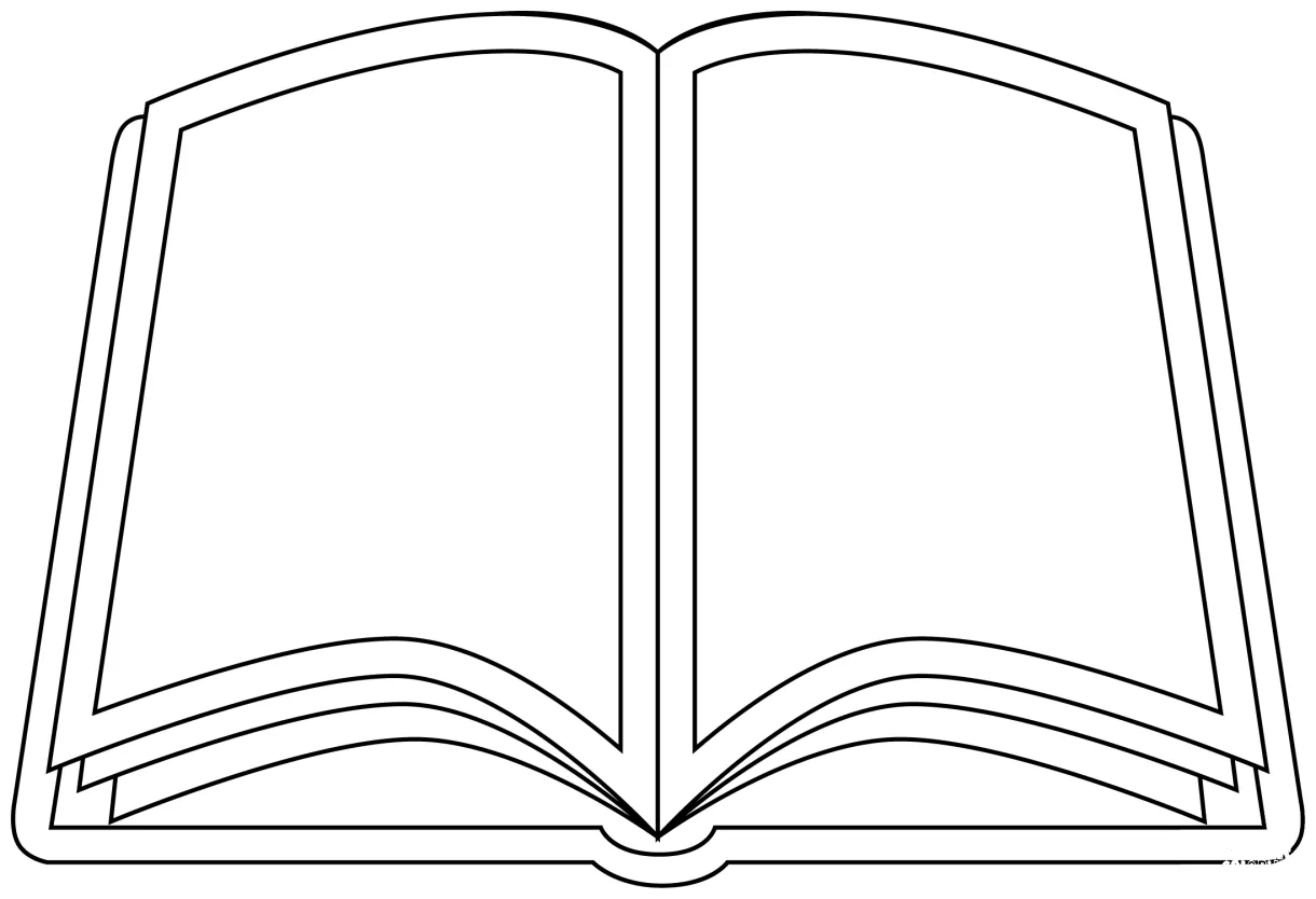 Open book coloring page colouringpages