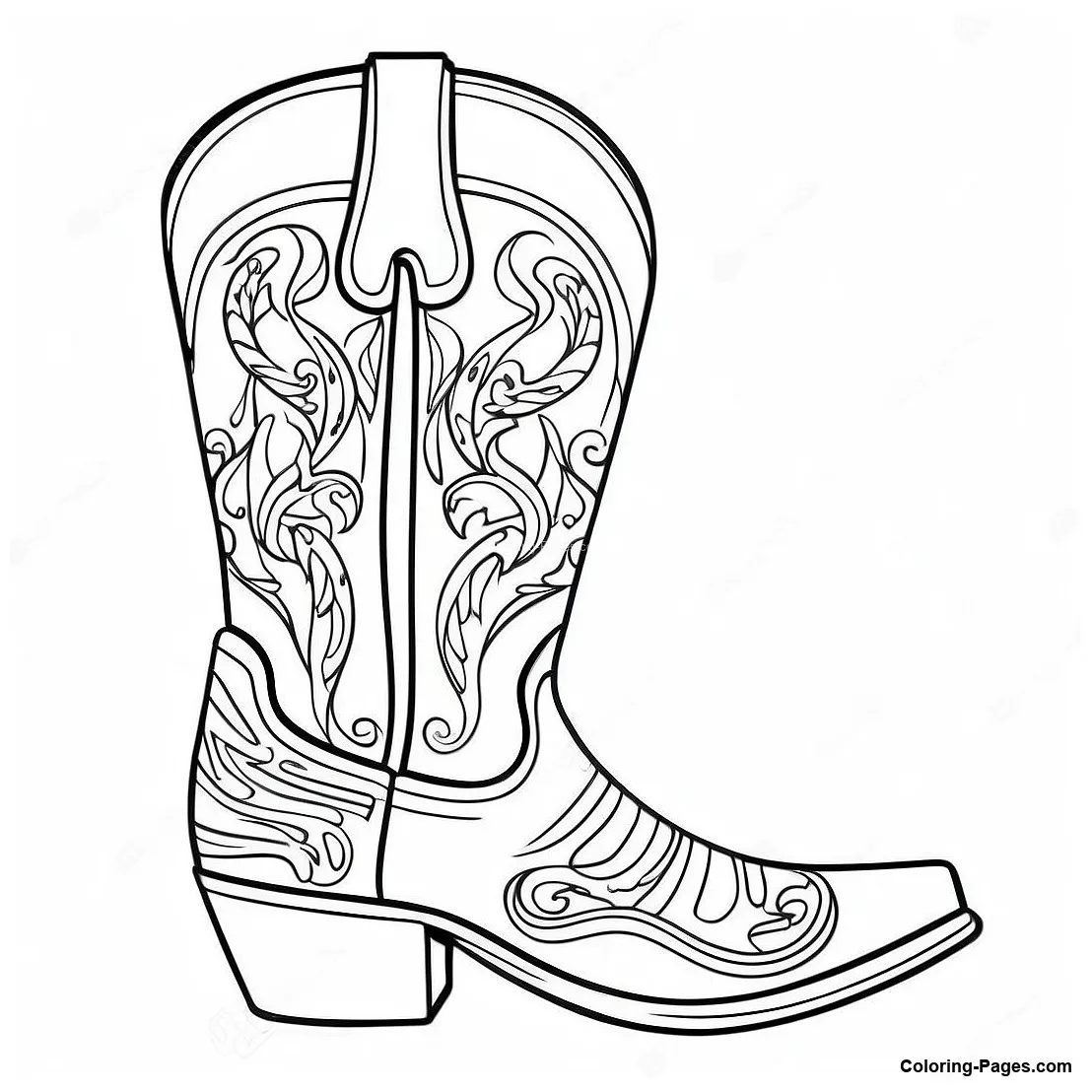 Colorful cowboy coloring-pages