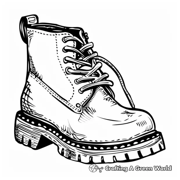 Boot coloring pages free & printable! printable coloring page