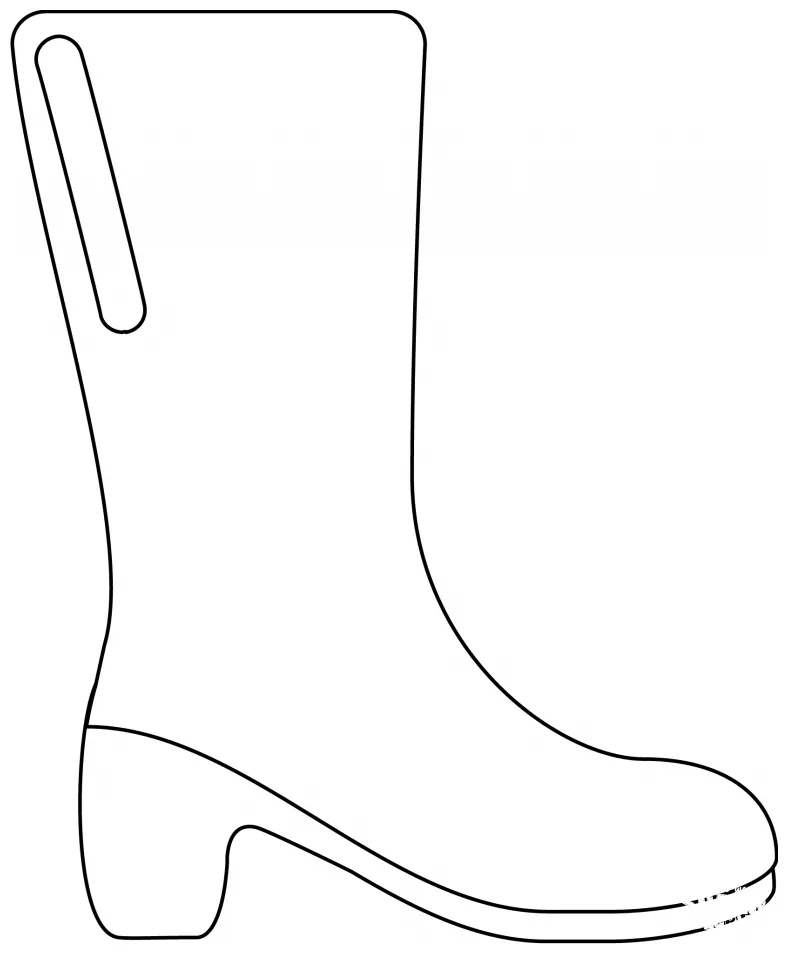 Boot emoji coloring page colouringpages