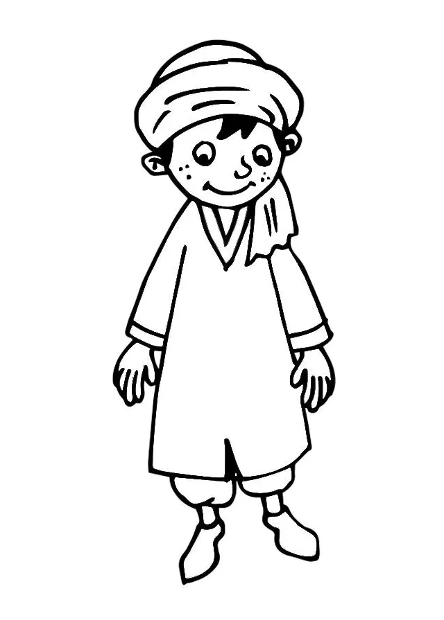 Coloring page boy free printables img 29166