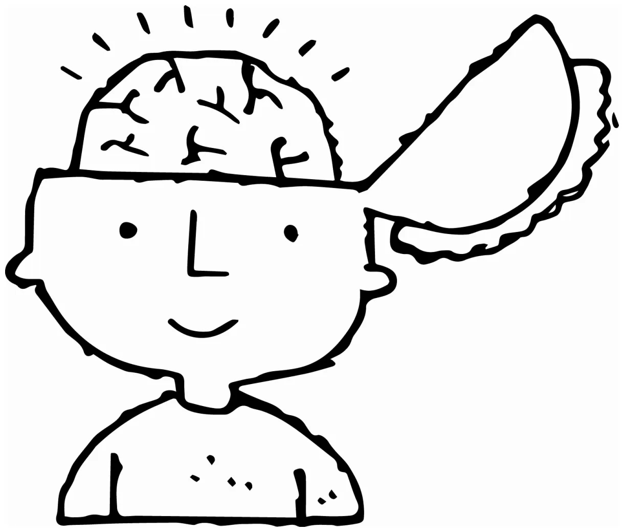 Brain Coloring Page at GetColorings.com | Free printable colorings