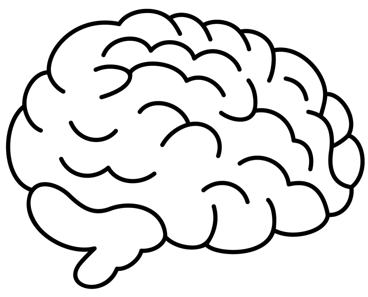 Brain coloring page - ColouringPages