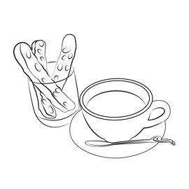 Breakfast coloring page for kids free breakfast printable coloring