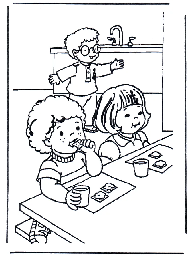 Breakfast coloring coloring pages printable coloring page