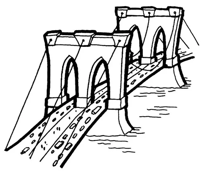 BRIDGE COLORING PAGE