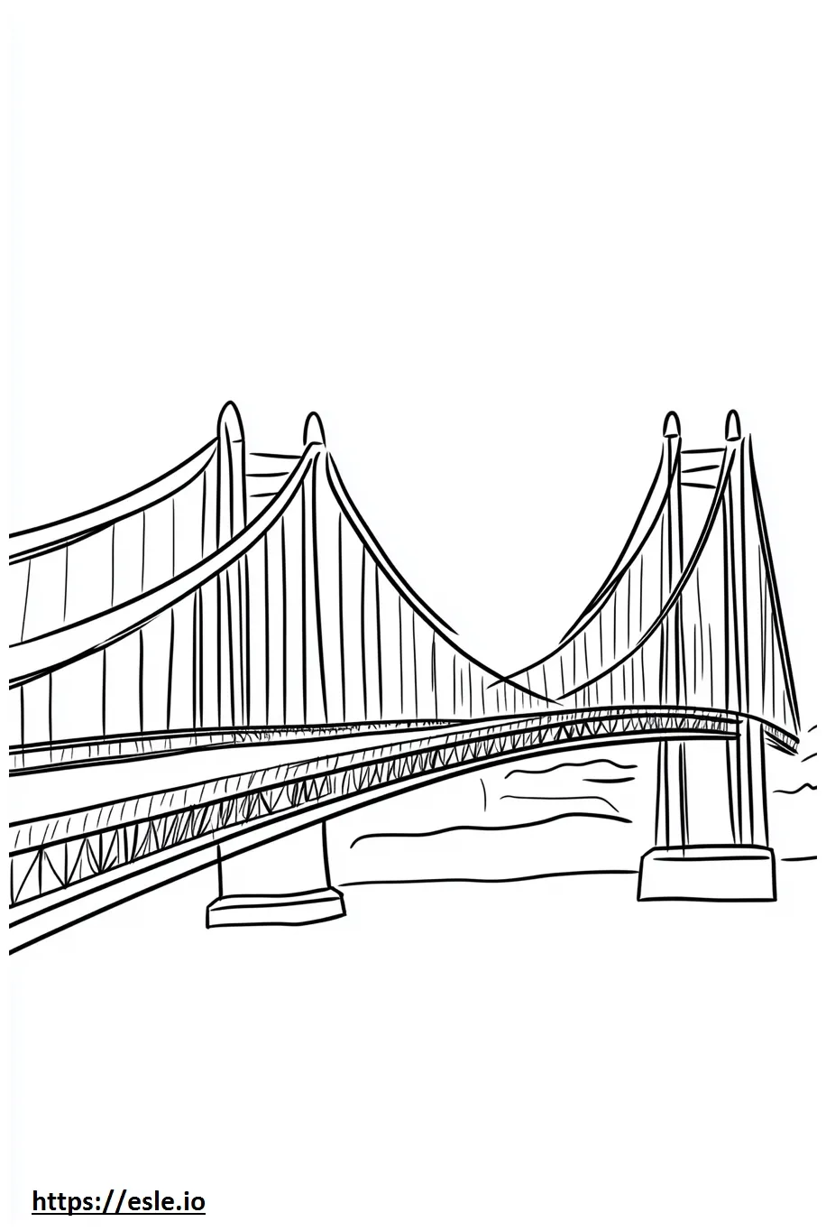 Simple printable coloring page