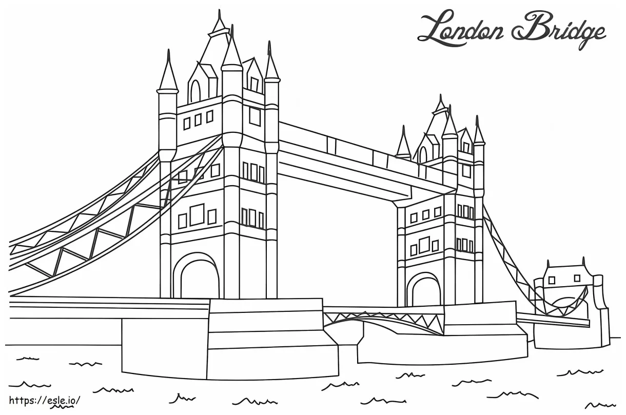Bridge coloring page