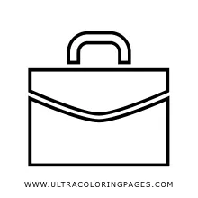 Briefcase Coloring Page - Ultra Coloring Pages