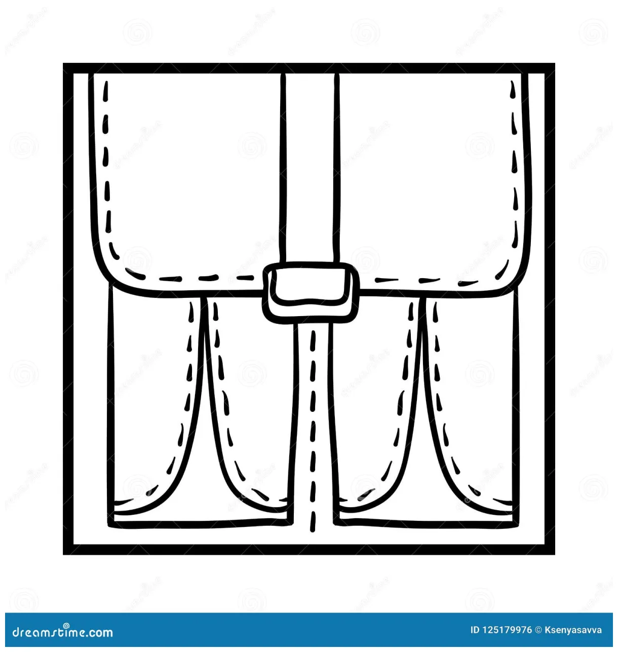 Coloring book, briefcase stock vector. illustration of luggage 125179976