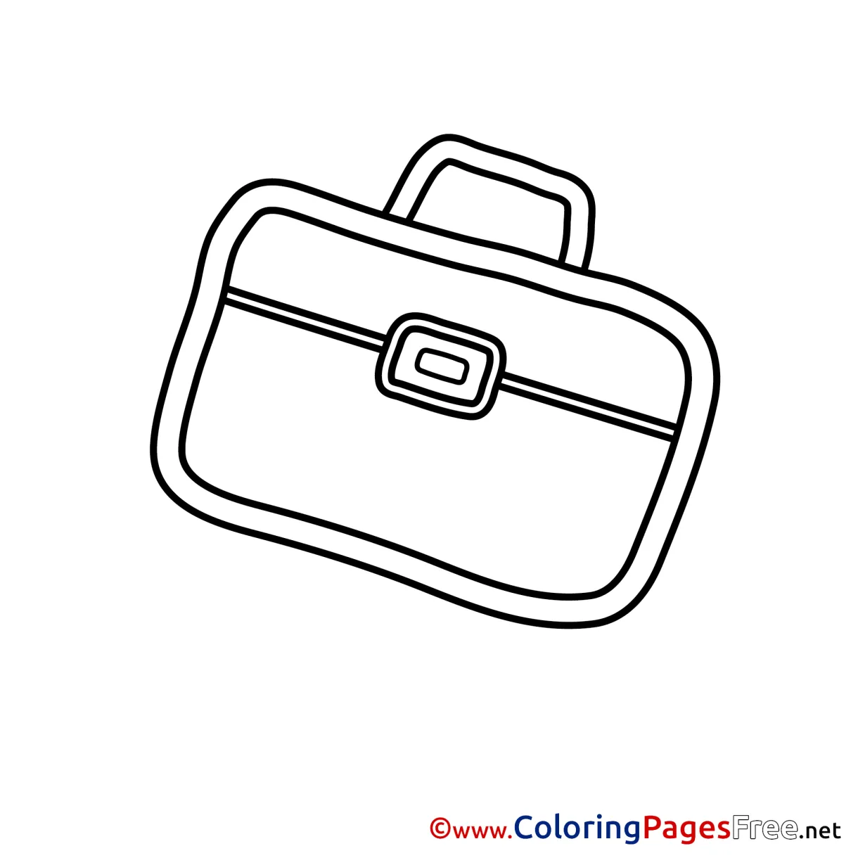 Briefcase kids download coloring pages
