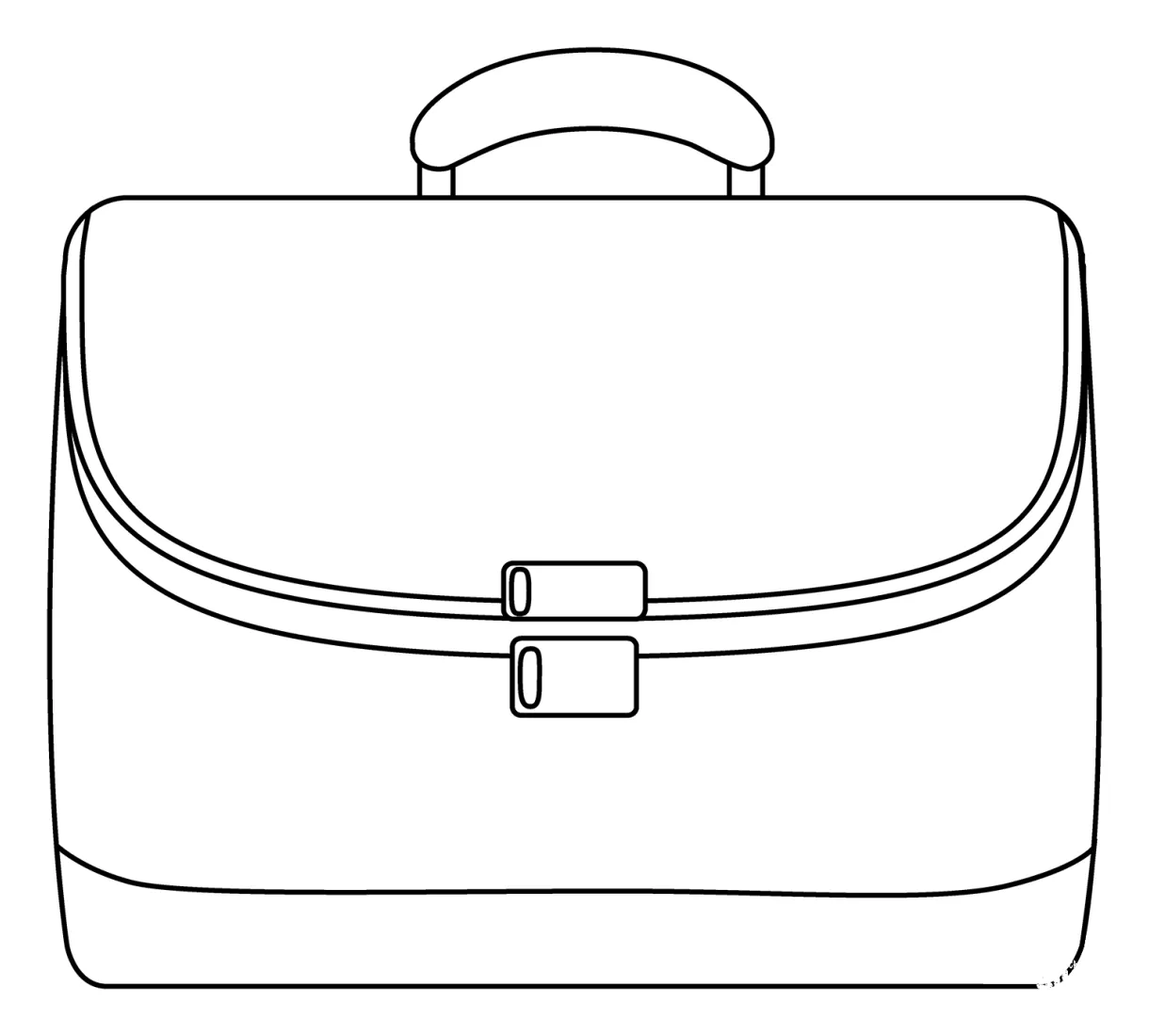 Briefcase emoji coloring page colouringpages printable coloring page