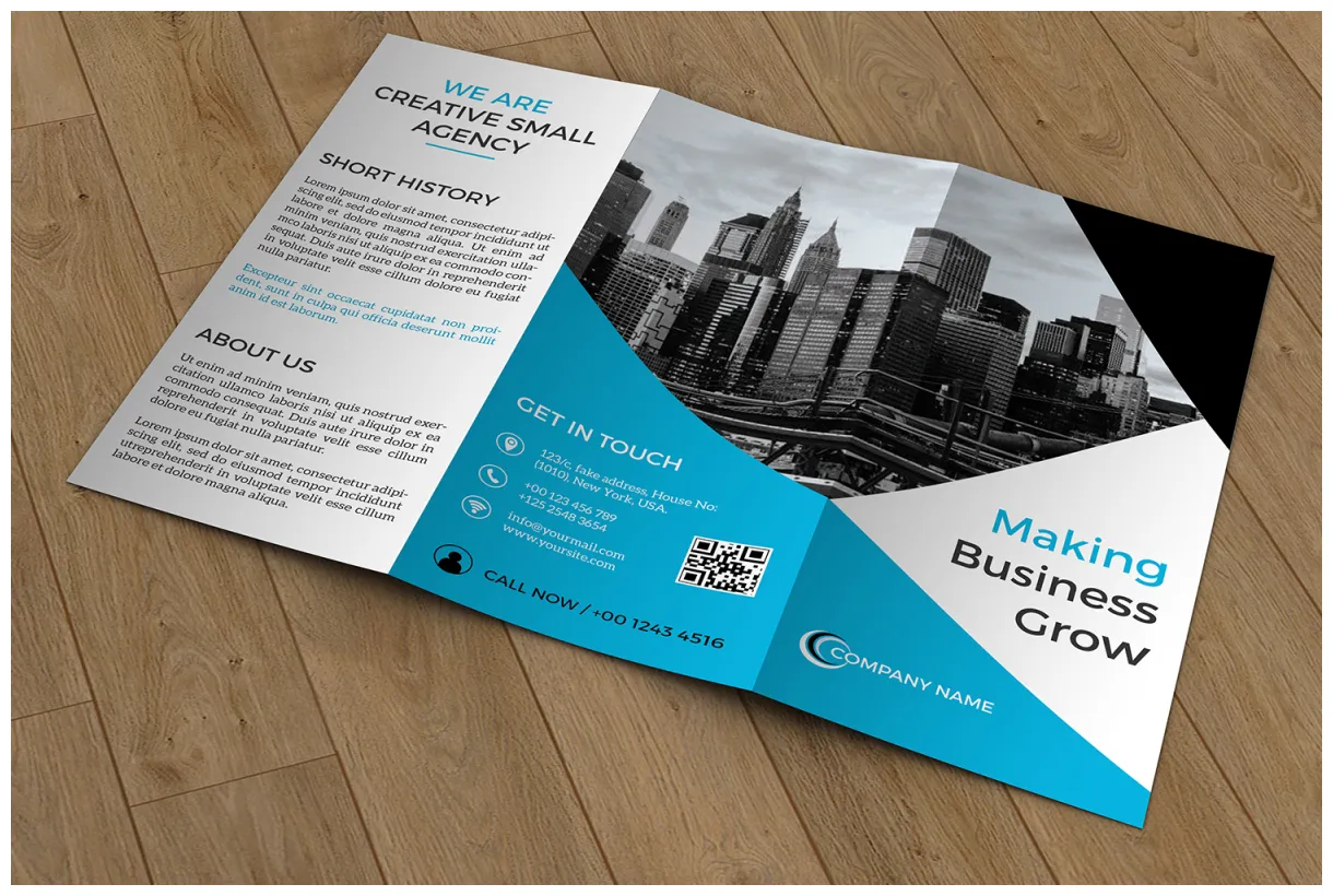 Trifold Business Brochure-V422 ~ Brochure Templates on Creative Market