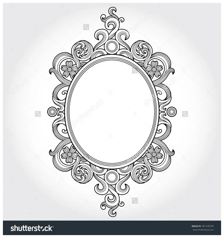 Broken mirror coloring book vector artofit