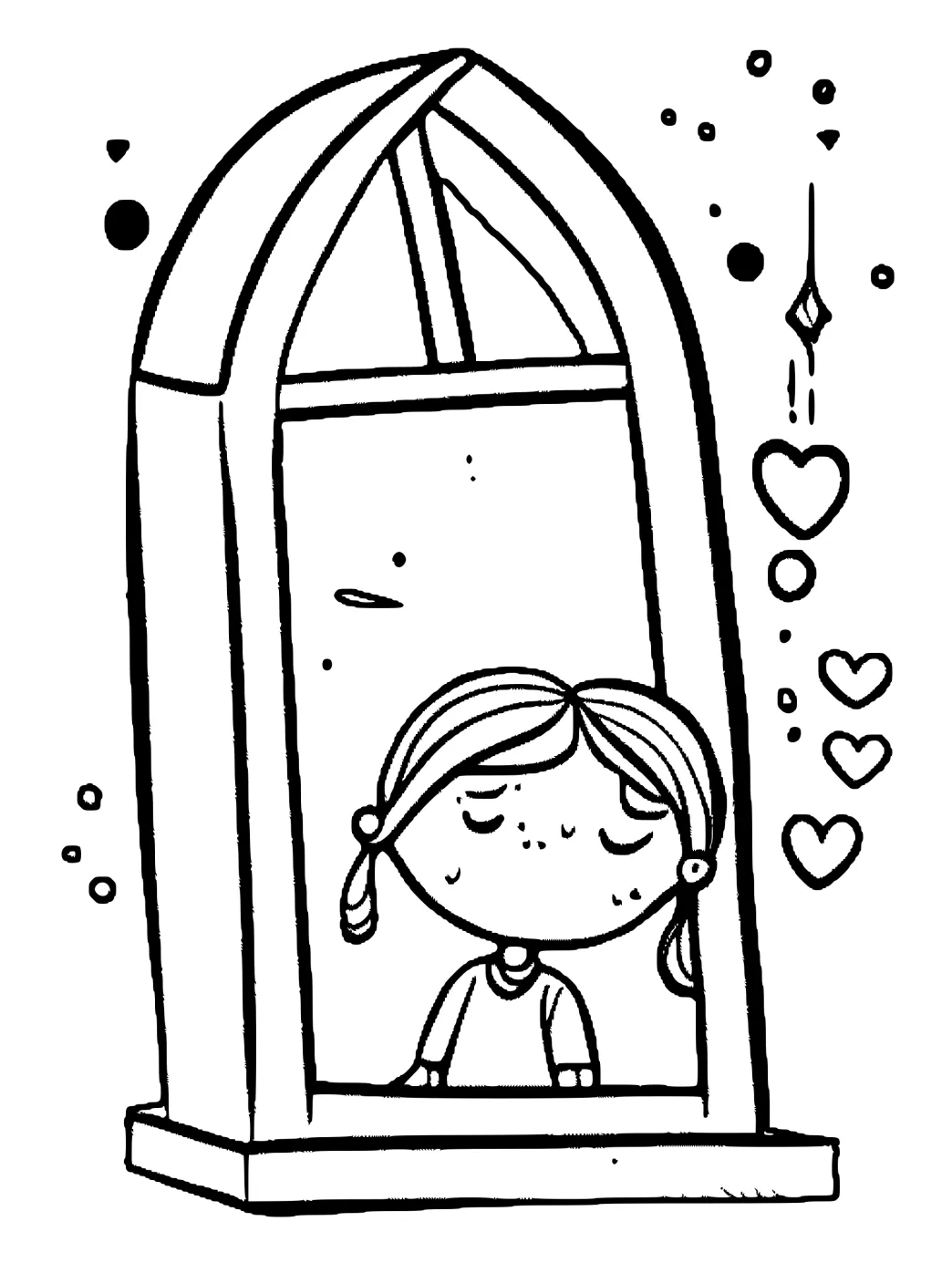 Sad girl and · creative fabrica