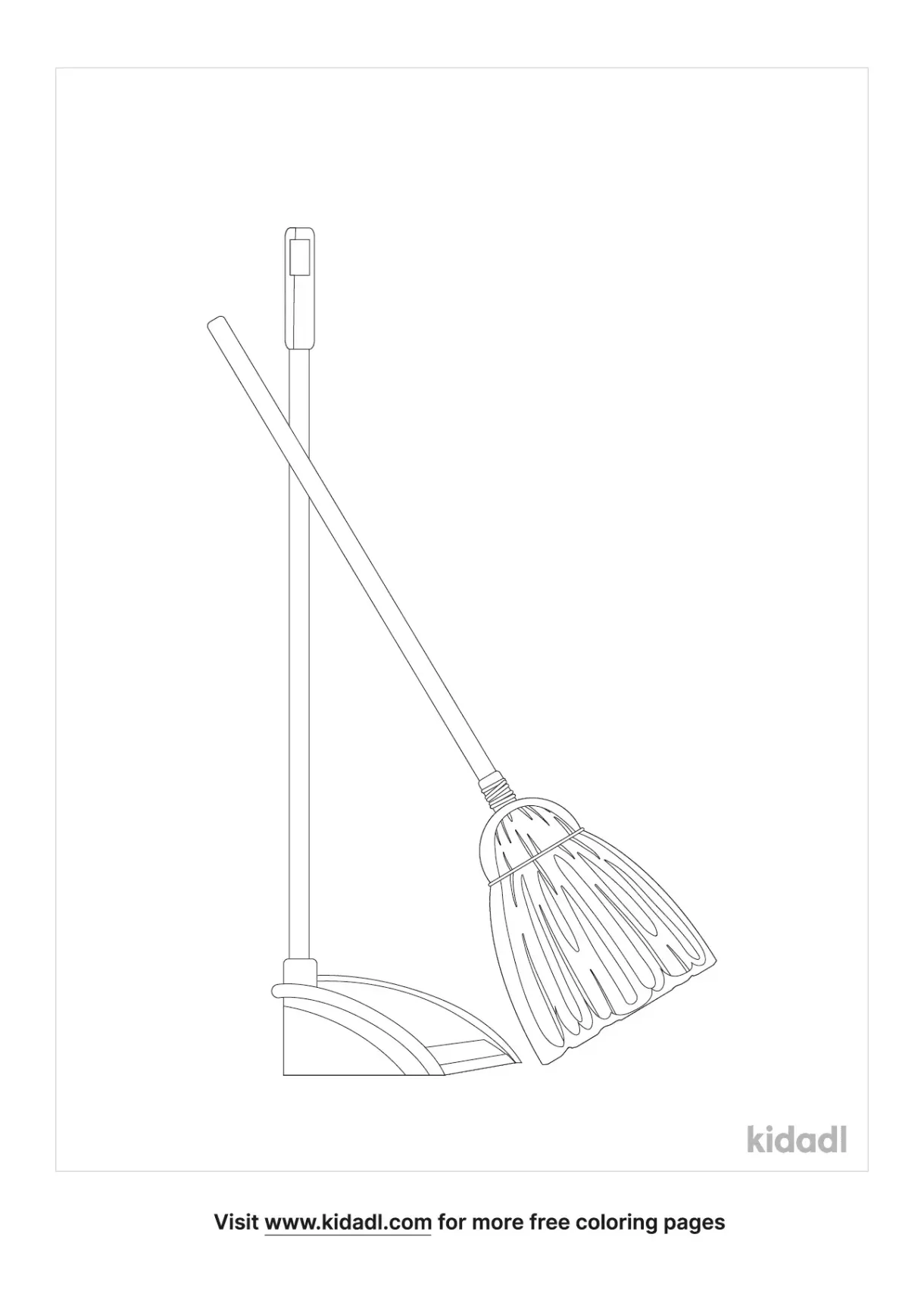 Coloring pages broom