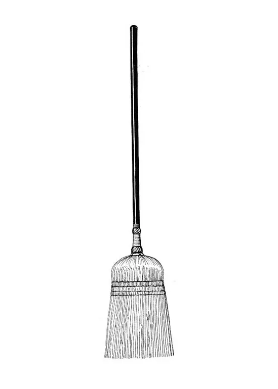 Coloring page broom free printables img 18808