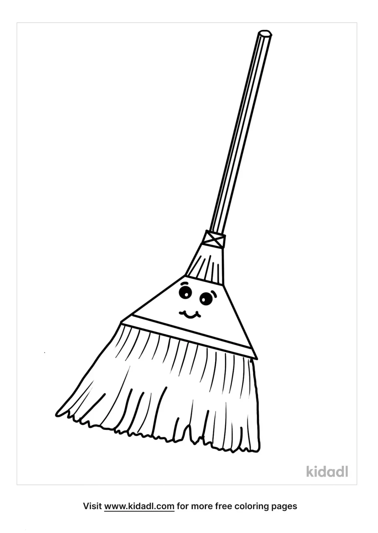 Coloring pages broom