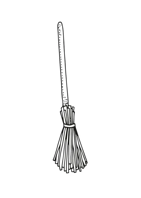 Coloring pages broom