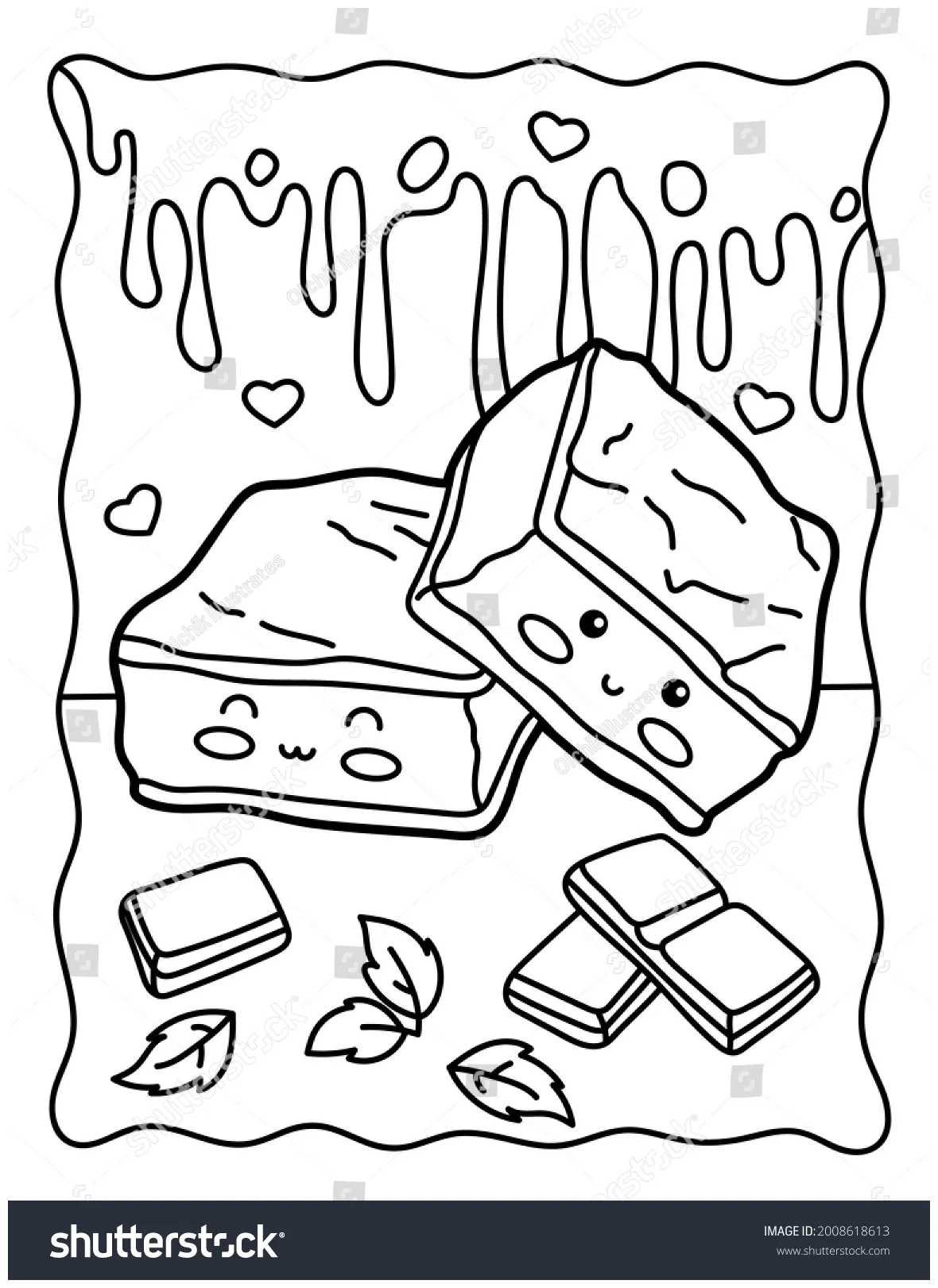 Brownie journey coloring pages [2025]