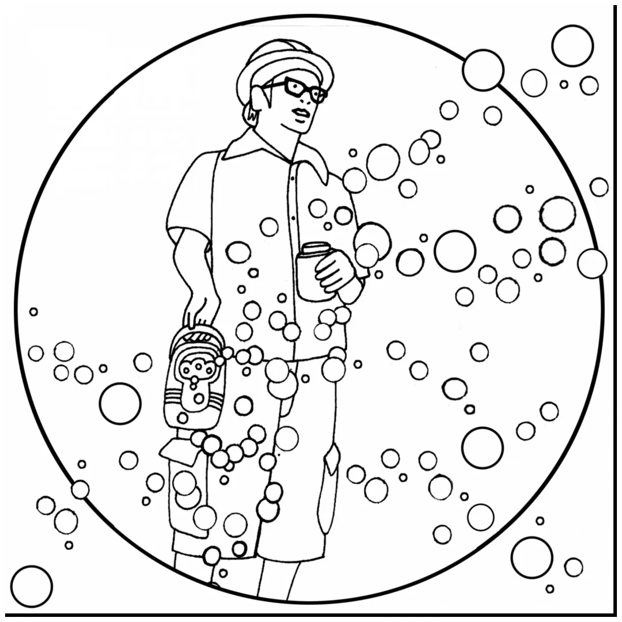 Blowing bubbles coloring pages at getcolorings free printable