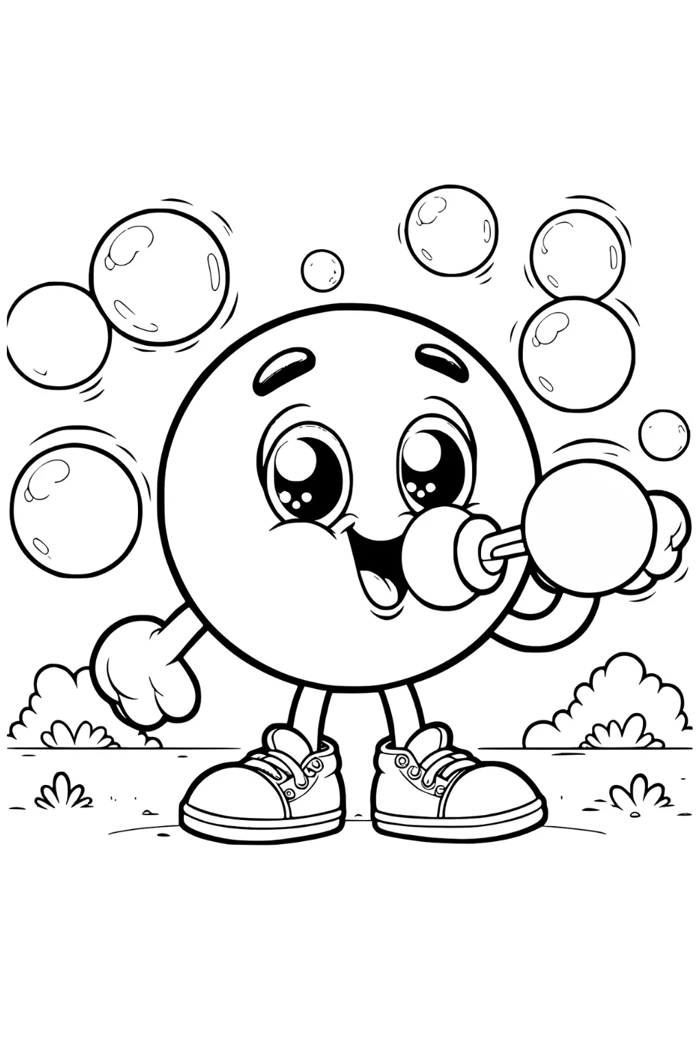 Bubblegum blowing big bubbles coloring pages coloringdraft