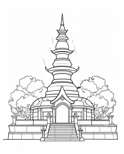 Buddha printable coloring pages