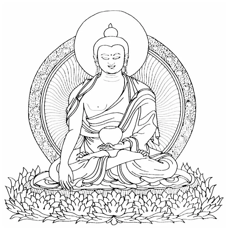 Coloring pages of buddha coloring home