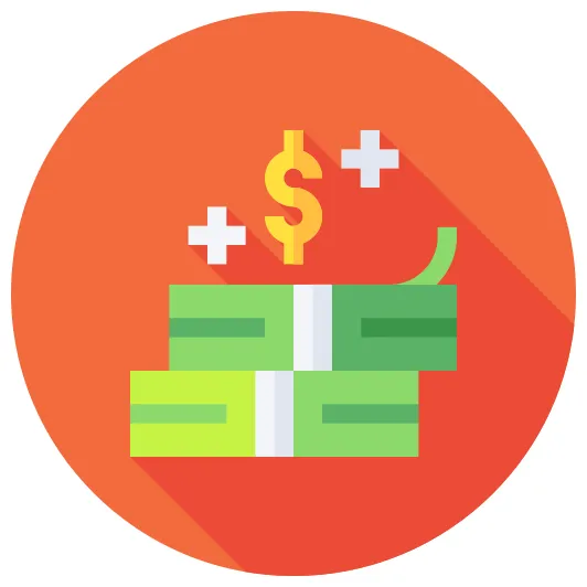 Budget flat circular flat icon