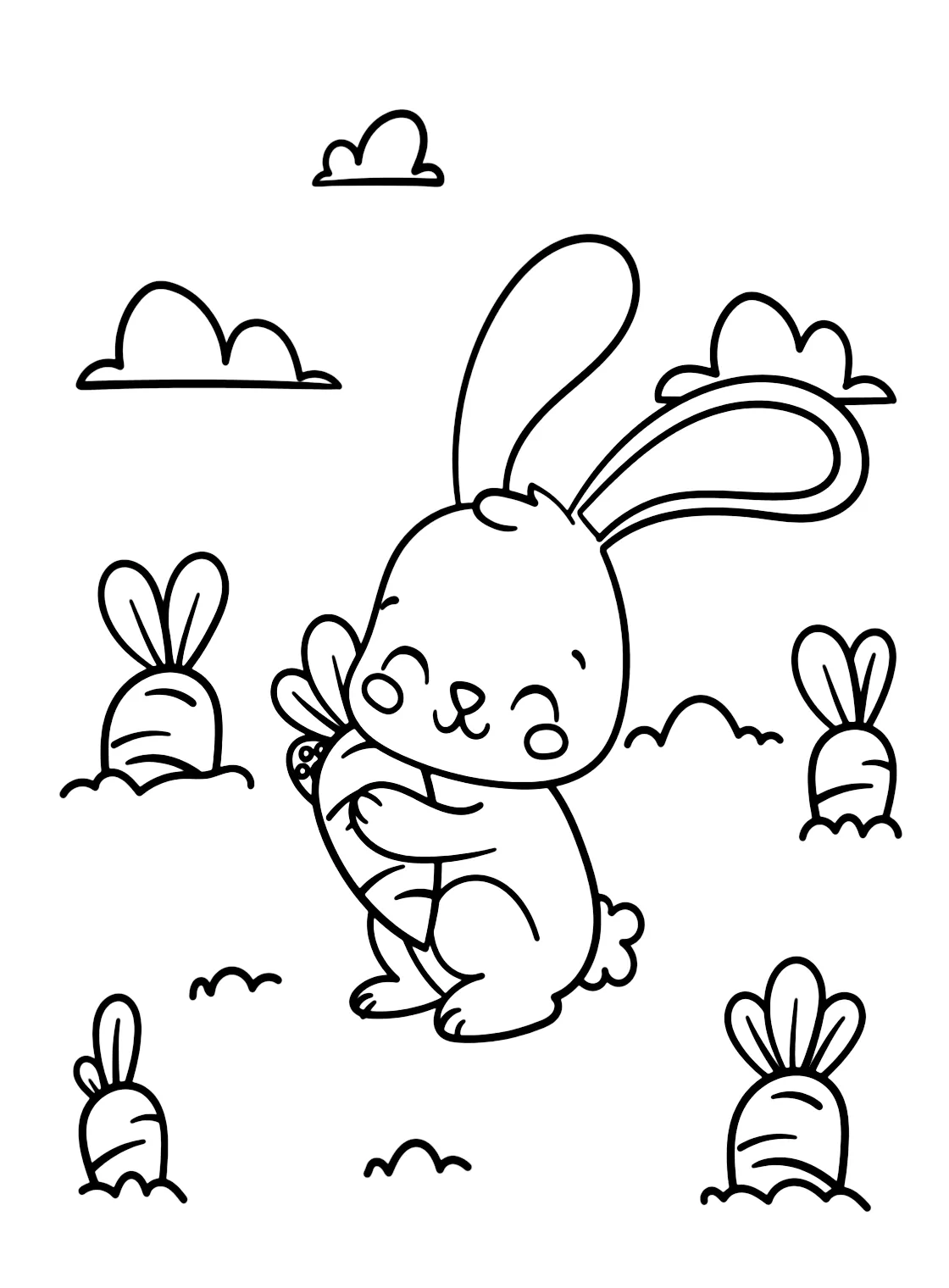 Coloring pages carrot with bunny free printable coloring pages