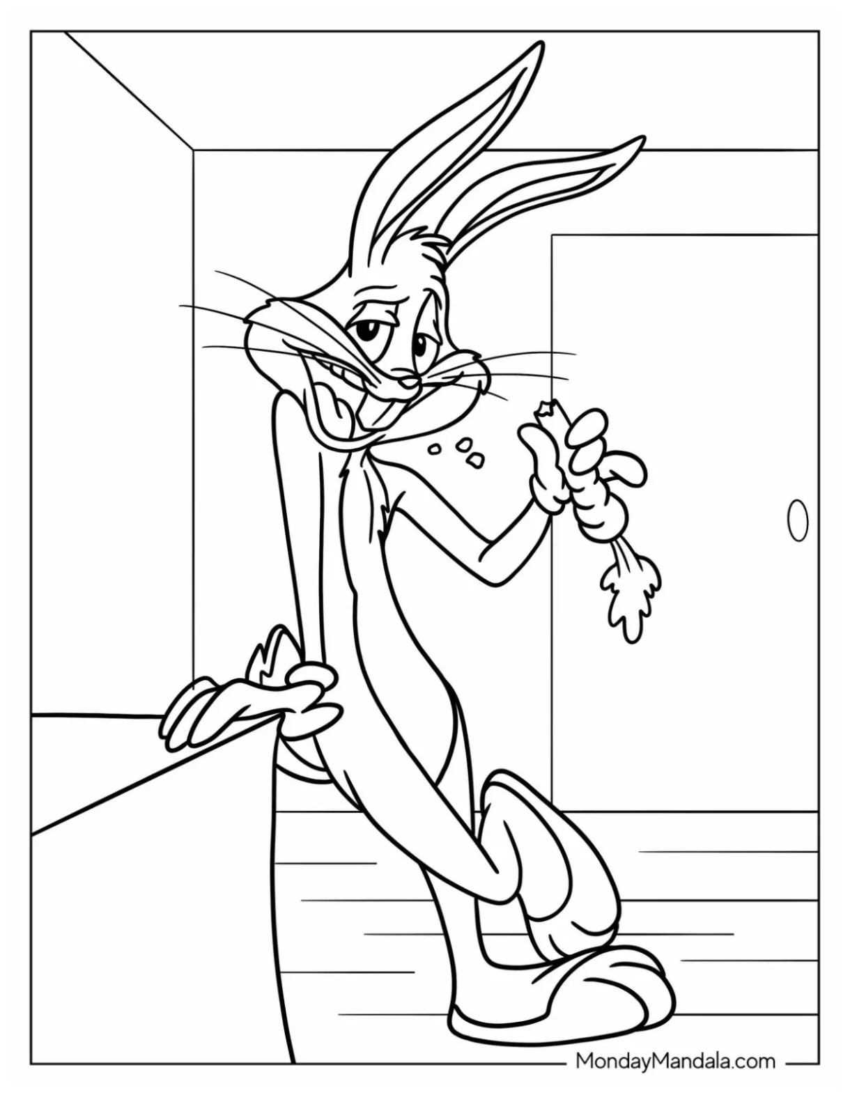 20 bugs bunny coloring pages free pdf printables
