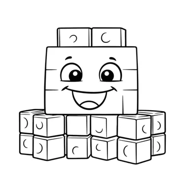 Bricks coloring page png transparent s vector