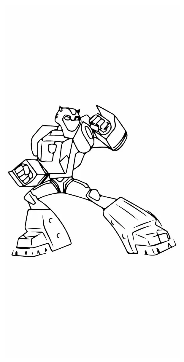 Conquering hero bumblebee coloring page