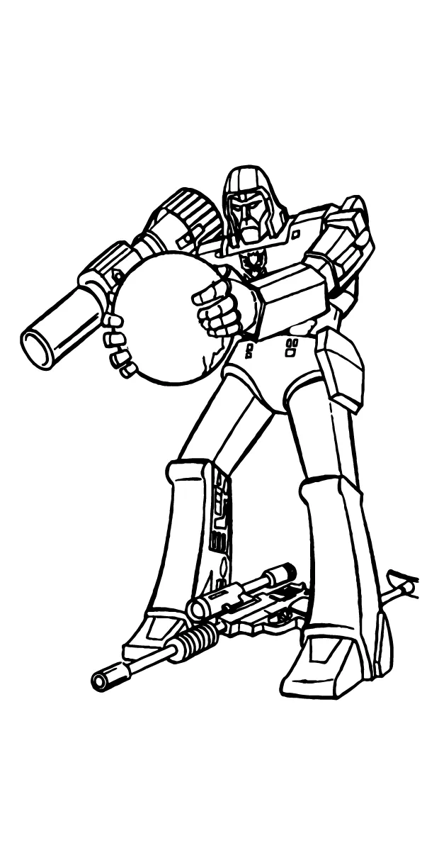 Fighter Bumblebee coloring page