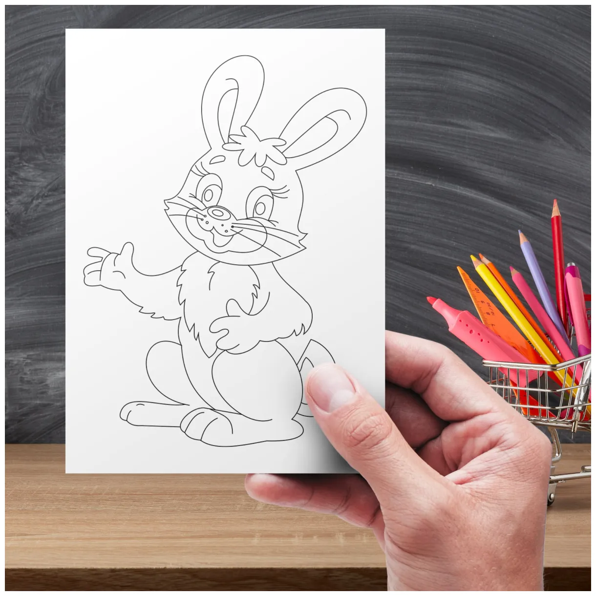 Bunny Coloring Page - Digital Download! - Etsy