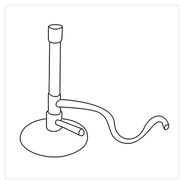 How to draw a bunsen burner step by step [7 easy phase]