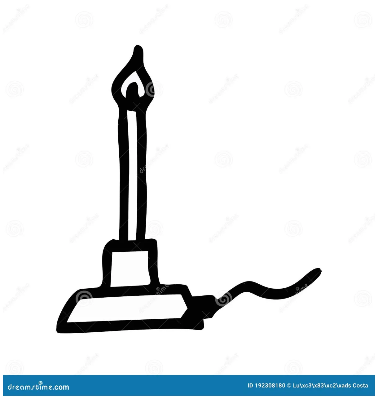 Bunsen burner cartoon vector cartoondealer #90340159