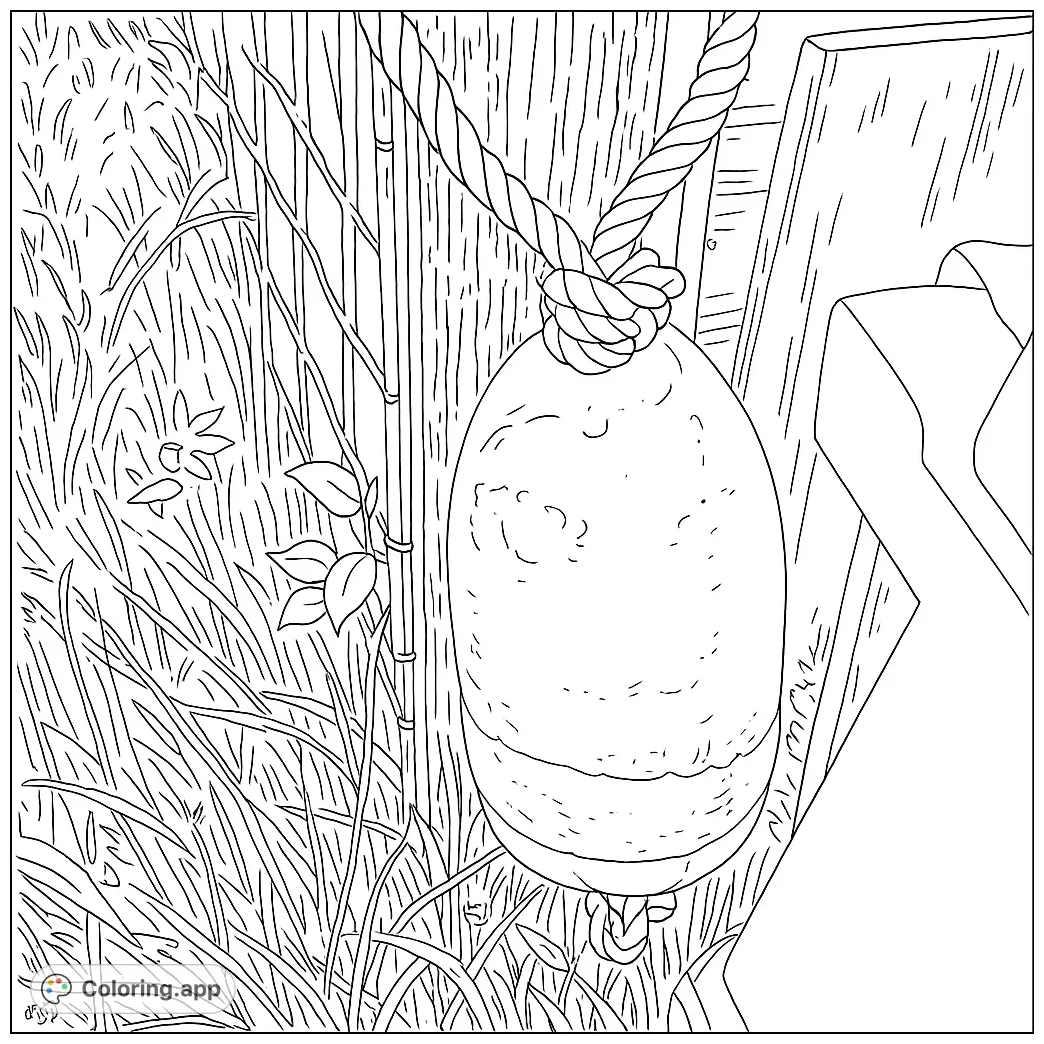 Coastal fishing buoy coloring.app