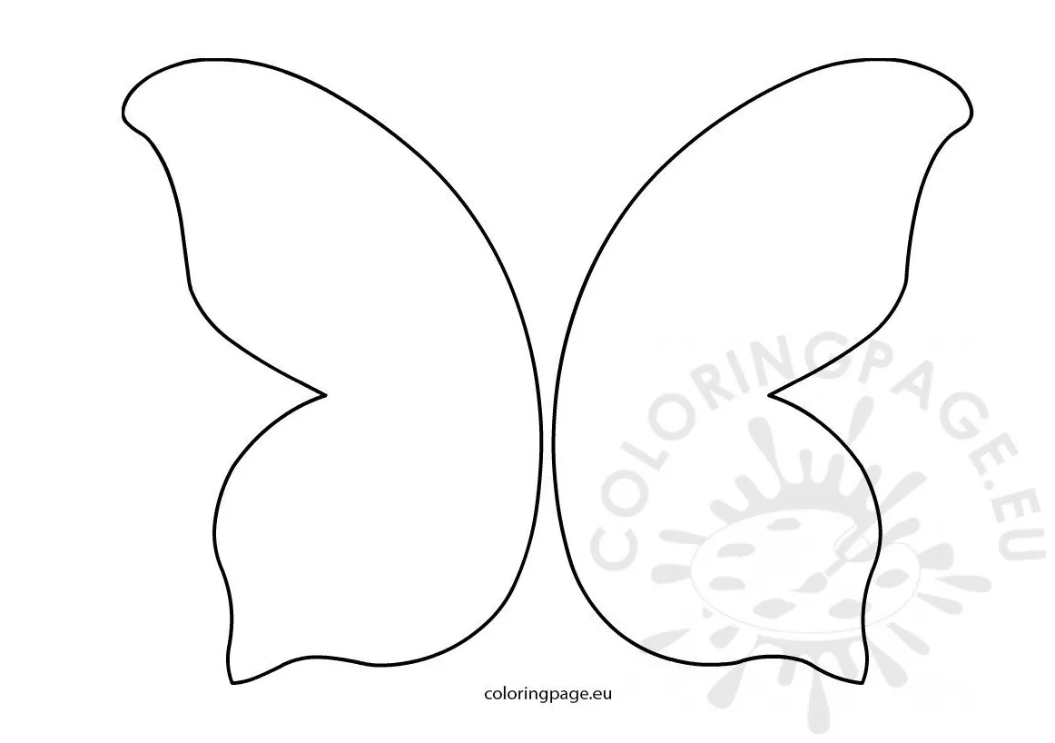Butterfly wings pattern printable coloring page