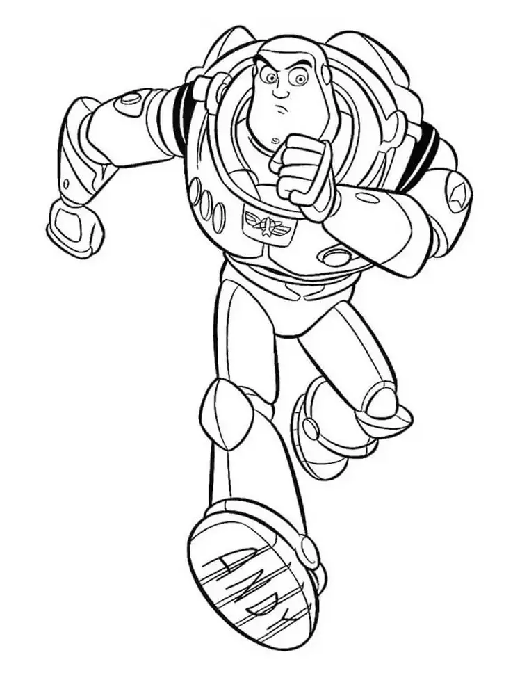 Buzz lightyear coloring page
