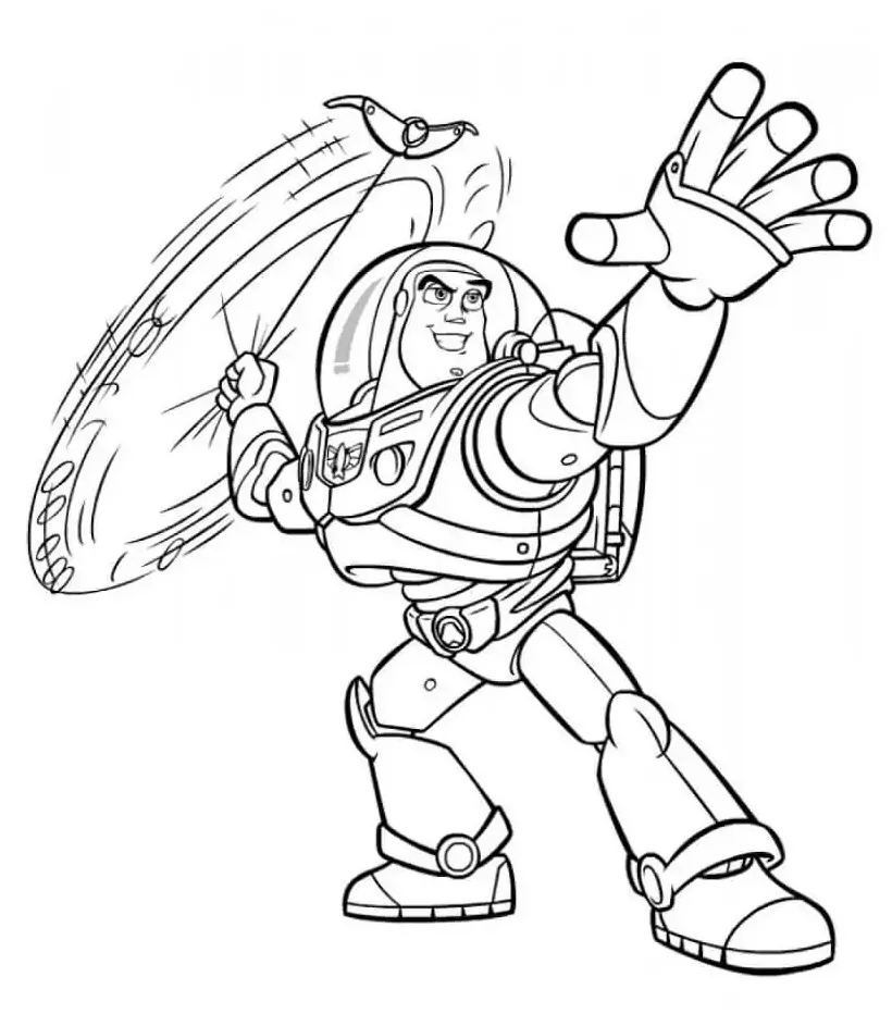 Buzz lightyear coloring page