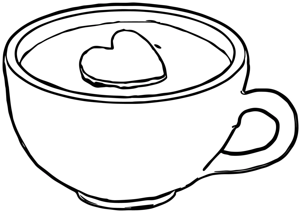 Coffee Cup Coloring Pages at GetDrawings | Free download