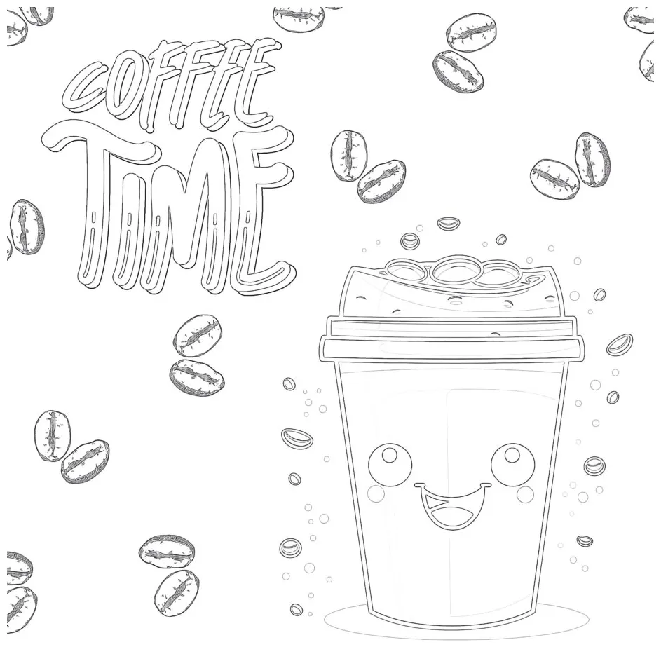 Best Coffee Cup Coloring Page | Coloring Pages Mimi Panda