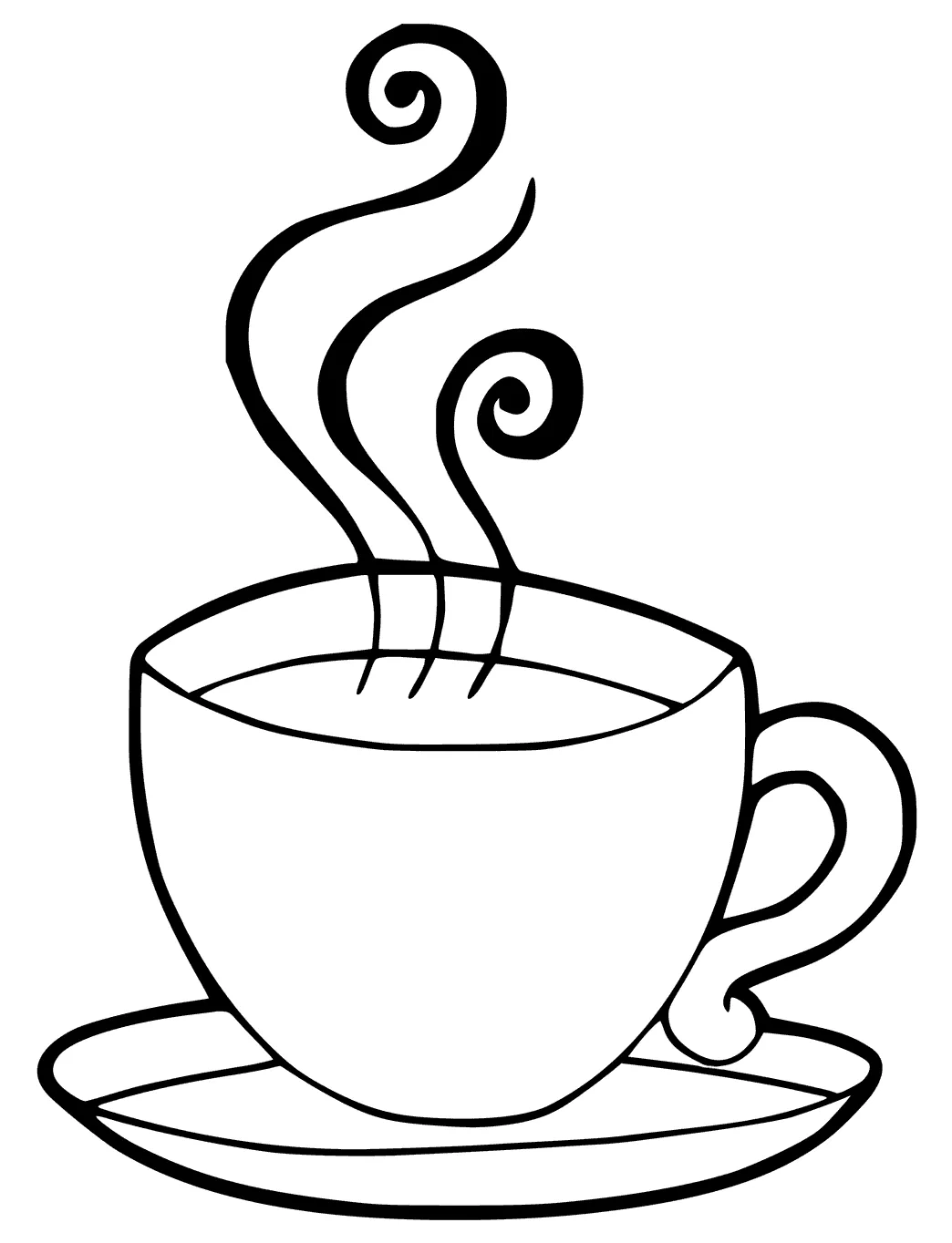 Cup of coffee coloring page printable coloring pages. free