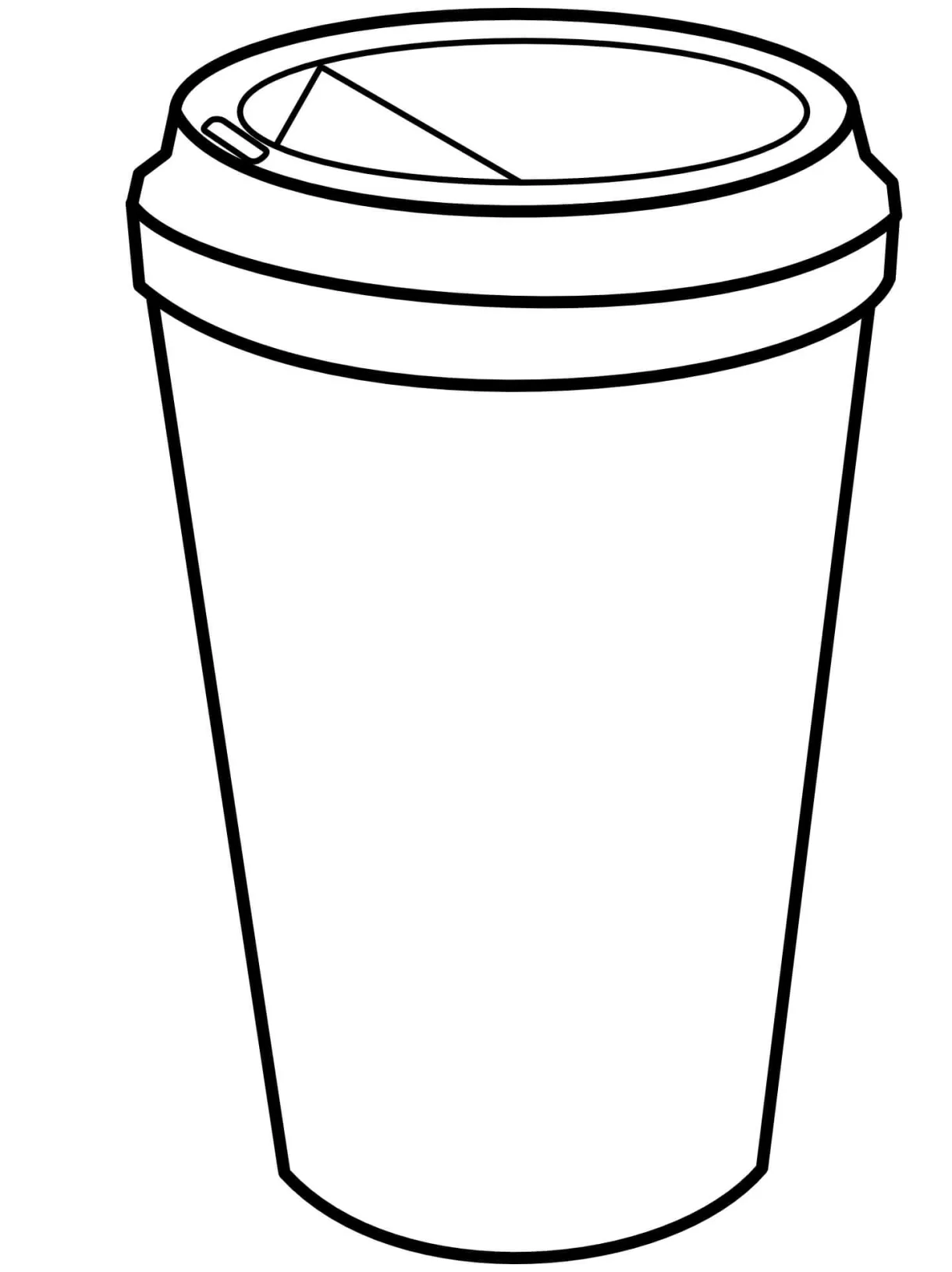 Cart coffee cup coloring page download, print or color online for free