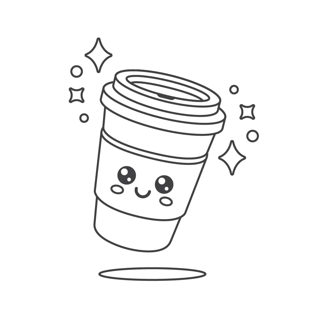 Coffee cup coloring page royalty-free stock vector s and clip art